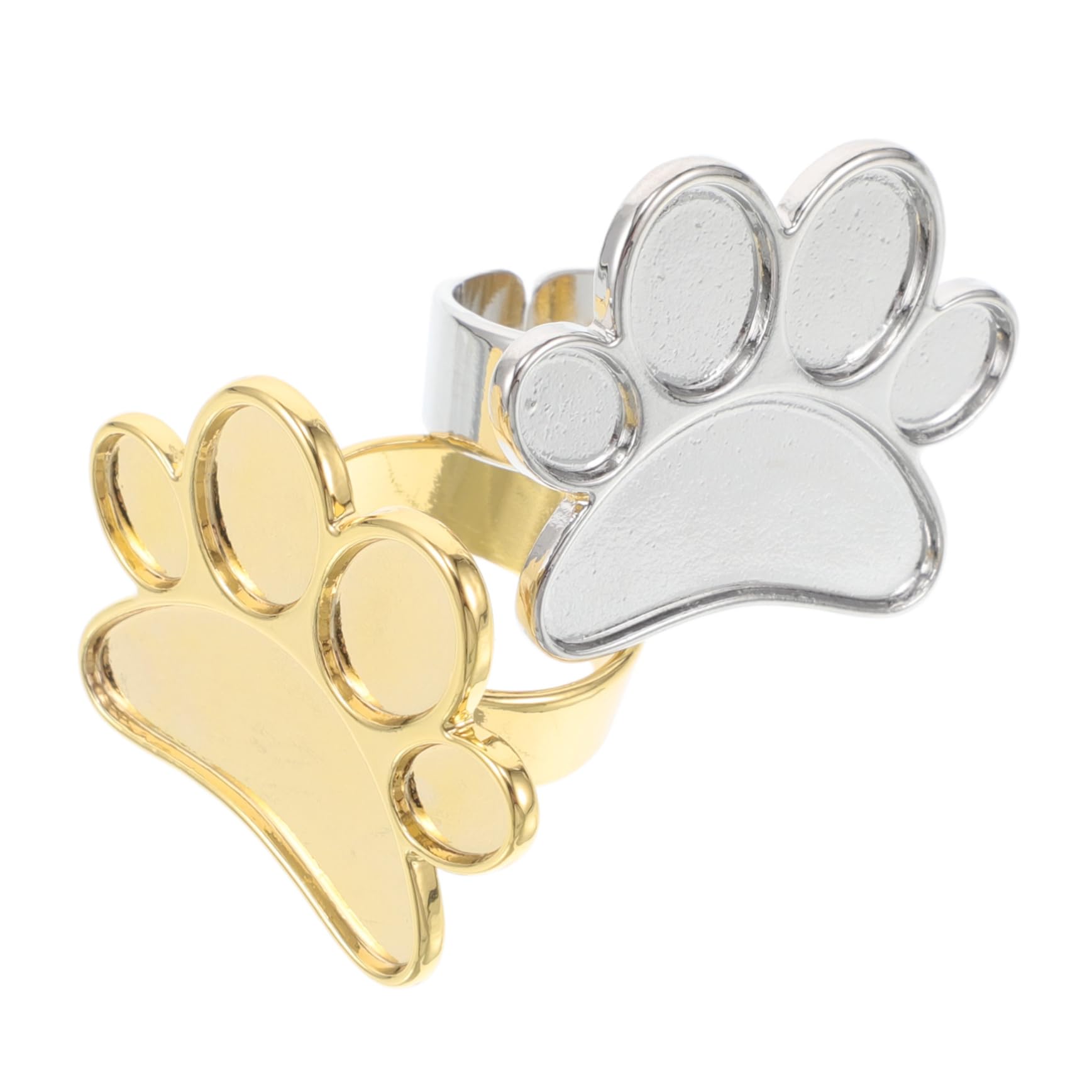 FOMIYES Nail Ring Tool Set Metal Nail Art Supplies Mixing Dish Sturdy and Space-saving