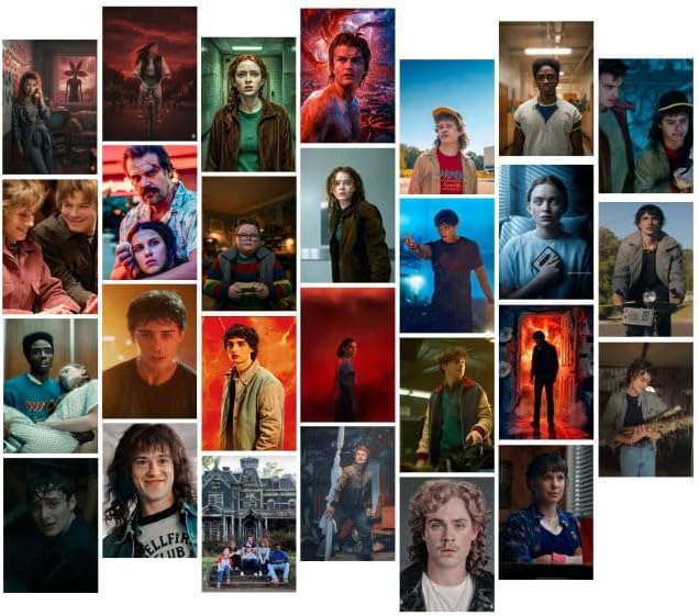 Posters Inc A6 Size Pack Of 27 Stranger Things Visual Prints Featuring ...