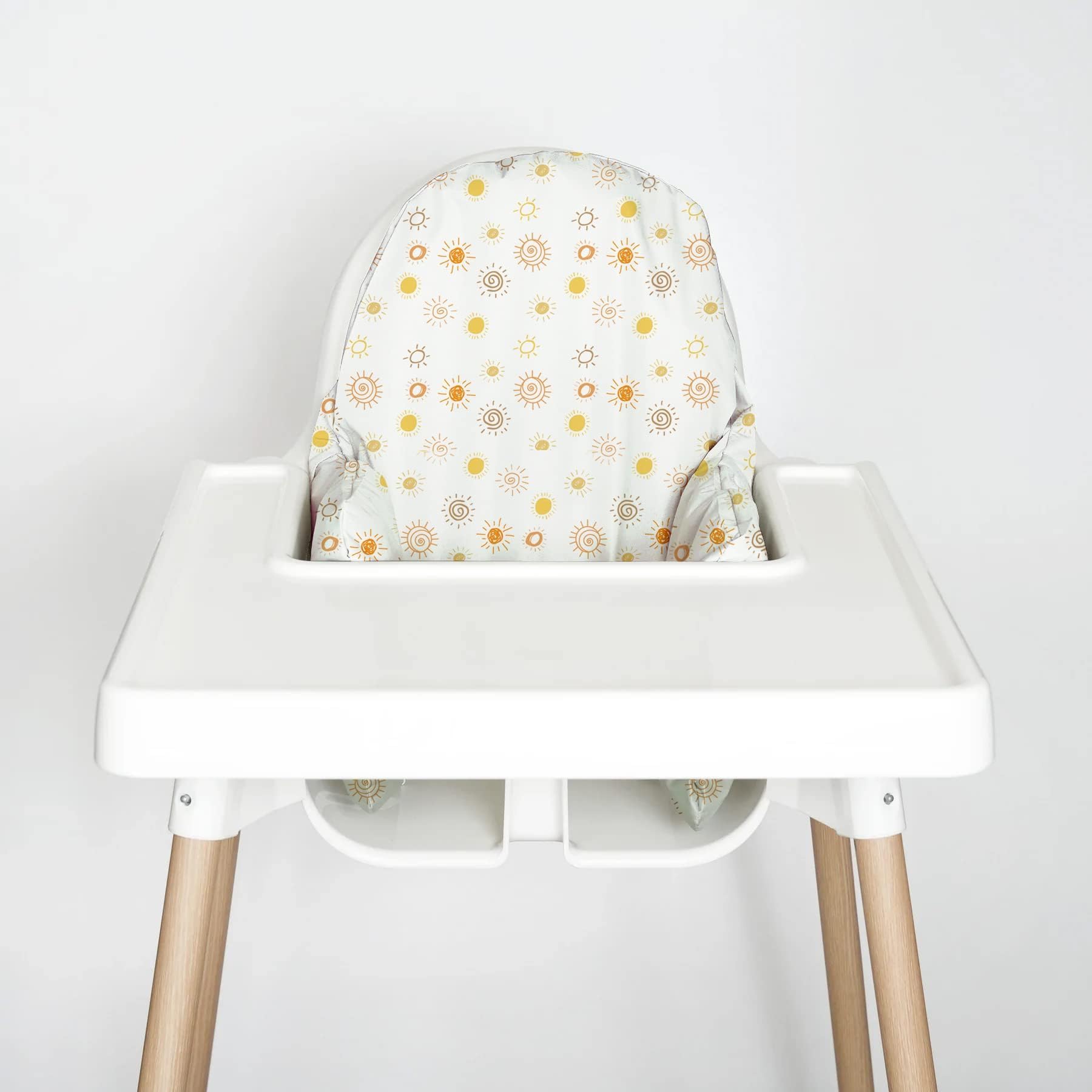 Nibble and RestHighchair Cushion Cover, Compatible with IKEA Antilop Highchair, Stain-Proof, and Wipeable (Cushion NOT Included) (Suns)
