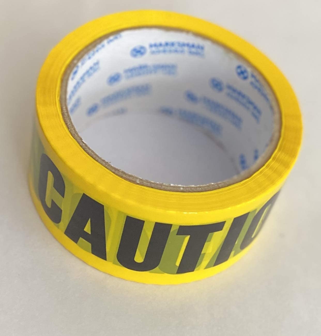 FOURGUN Yellow Caution Tape - 2 Inch Width, 54 Feet Long, Safety Barrier For Construction & Events