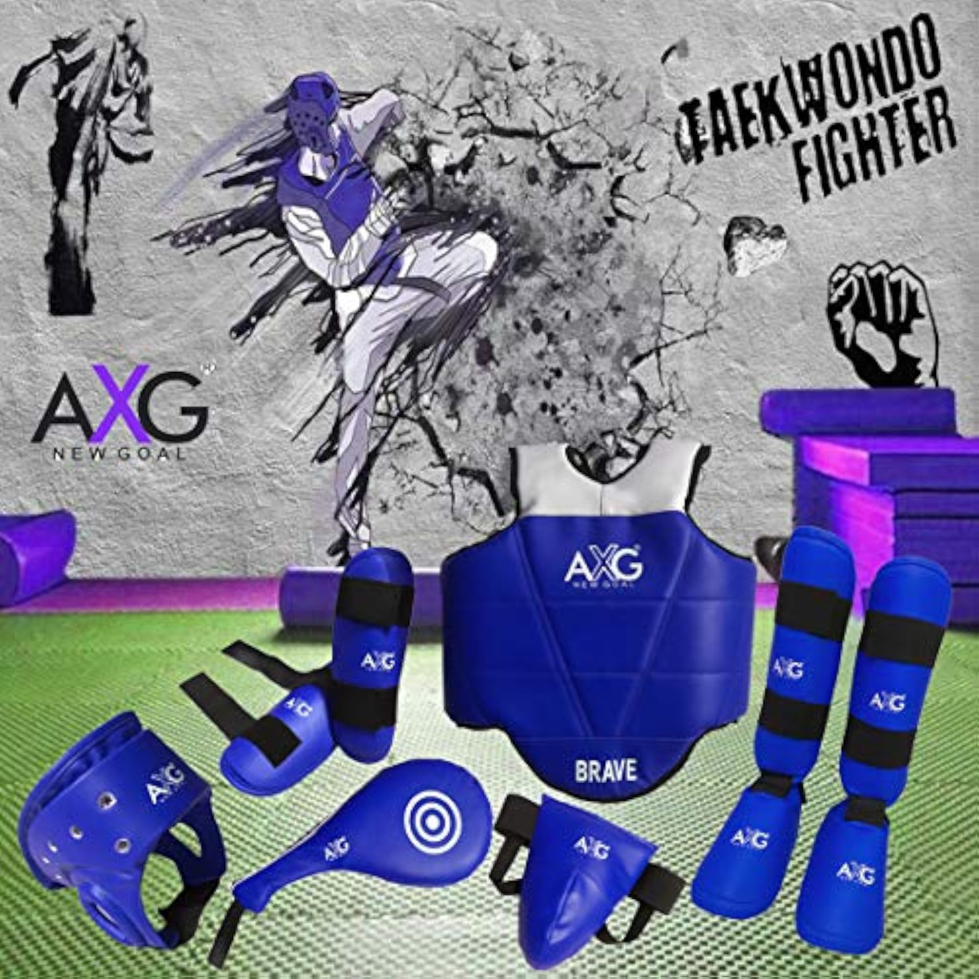 Durable Taekwondo Combo with Duffel Cum Backpack for Age Upto 9