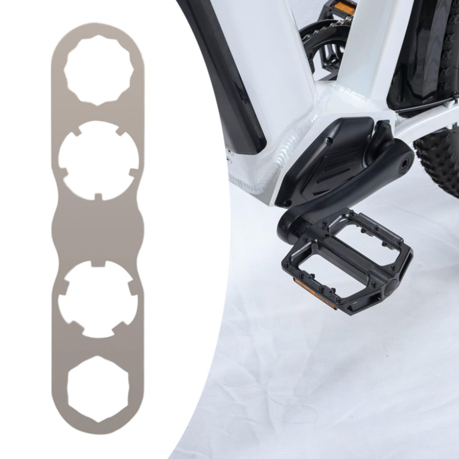 Yiju Bike Pedal Wrench Bike Pedal Removal Spanner Compact Parts Maintenance Sturdy Install Remover Tool Repair for Cycling Riding, Silver