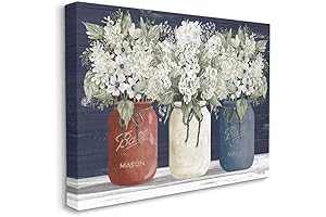 Stupell Industries Americana Floral Bouquets Rustic Flowers, Canvas Wall Art