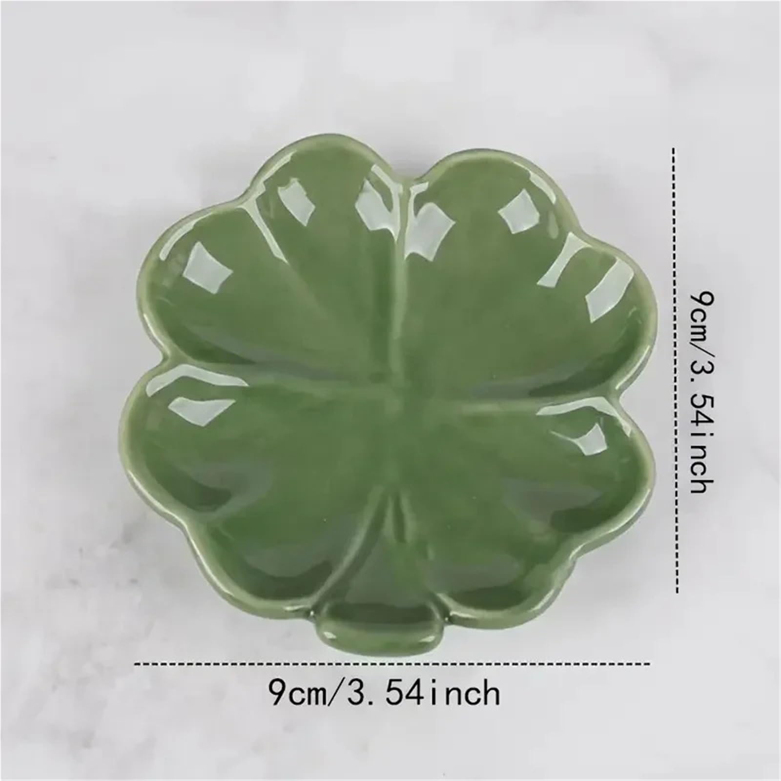 Ceramiczna tacka na drobiazgi, Ceramiczne naczynie na biżuterię w kształcie liścia akcesoria kosmetyczne Color01 1/2 szt(Color 01 2pcs)