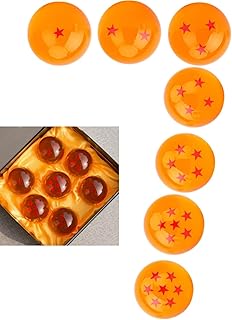 Sponsored Ad - Oddtiaily 7pcs Clear Star Dragon Ball Set 3.5/4.3/5.7/7.6cm Large Crystal Acrylic Resin Glass Ball with Gif...