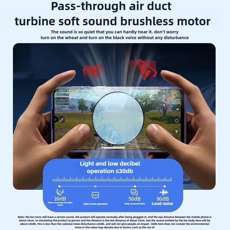 Image of BKN Fast Ultra Cooling Mobile AC Fan Magnetic Radiator | Mobile Cooler USB Powered Fan Cooling Radiator Game Cooler -3 degree for Mobile Phone Gaming, Live Streaming (SL-17 fan)