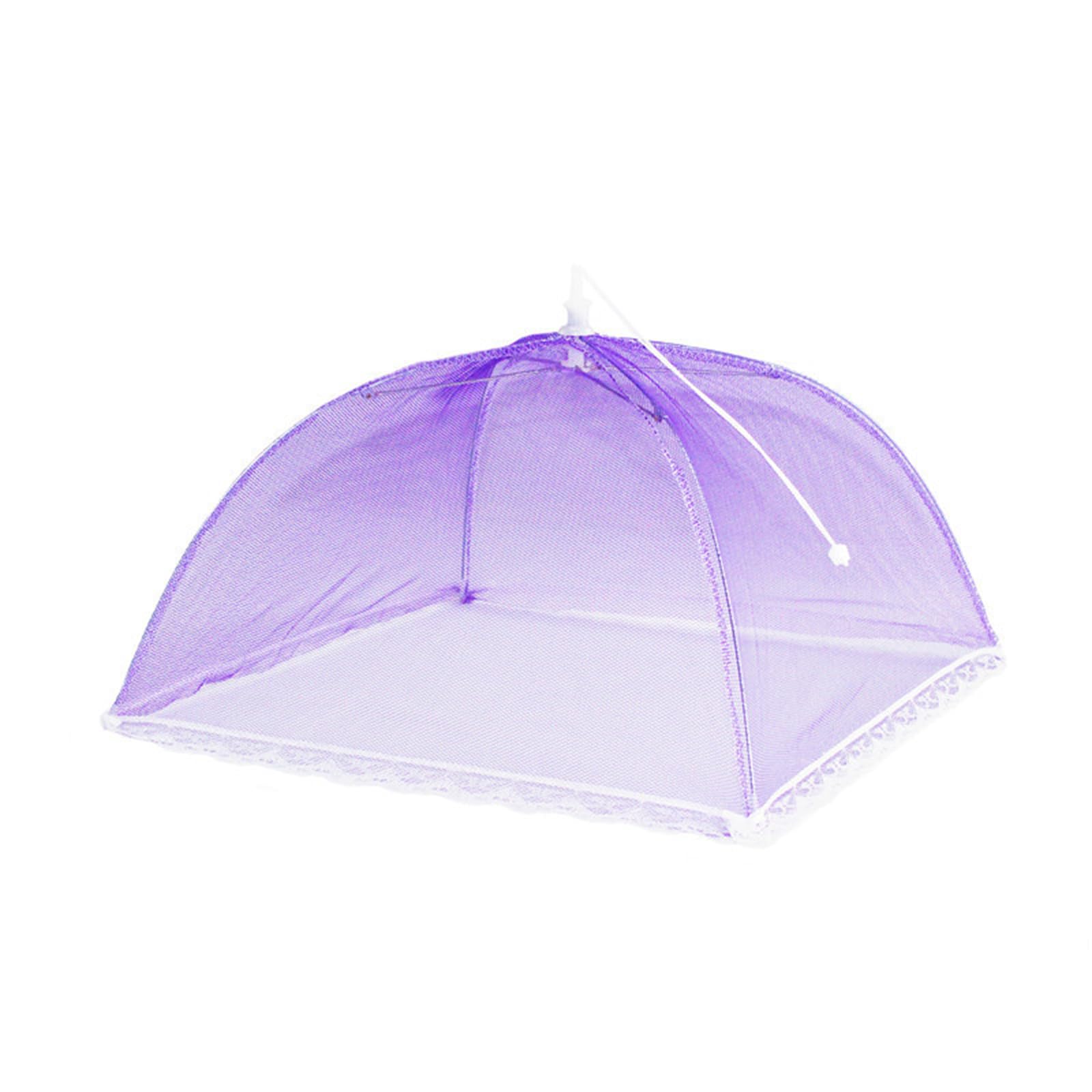 Coprivivande A Rete Pieghevole Anti Insetti - Set 3 Pezzi Con 10 Buste Per Cibo - Foto 3