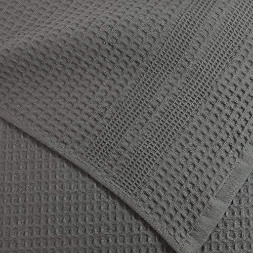 Gilden Tree Waffle Weave Hand Towels For Bathroom Quick Drying Lint Free Thin, 2 Pack, Classic Style (Stone) #TOP1