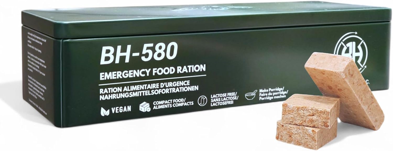 20 años de caducidad！BH-580 Ración Alimenticia de Emergencia, Barra...