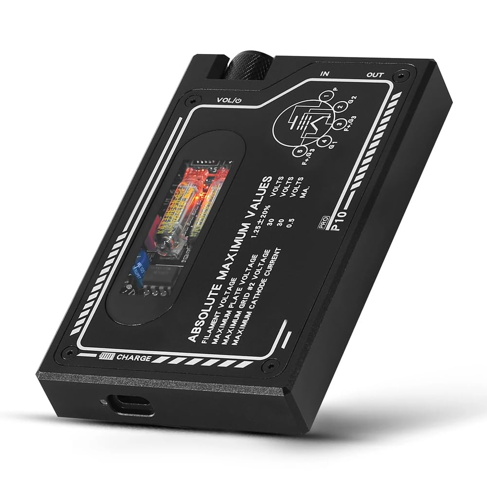 Amplificatore per Cuffie A Tubo Riscaldato P10 PRO HiFi Direct, Mini Amplificatore per Cuffie Audio Portatile da Tavolo, Alimentato Tramite USB-C