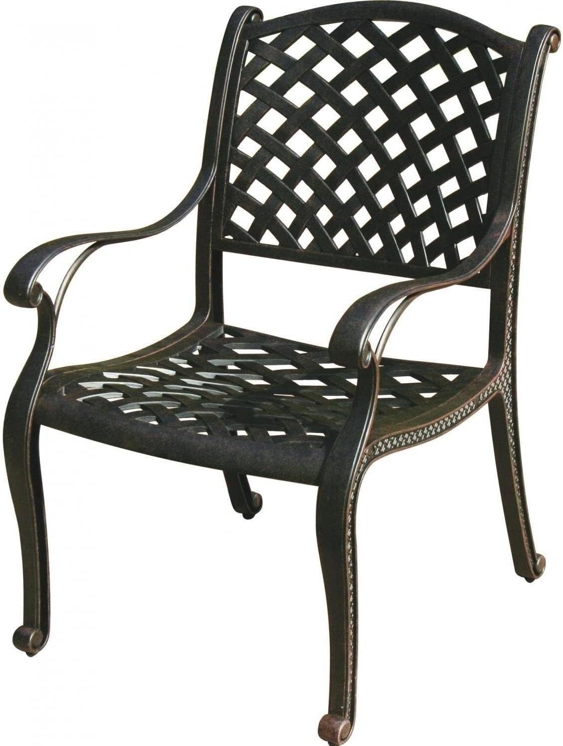 Darlee Nassau 10 Pc Cast Aluminum Dining Set w/ 64 Inch Square Series 30 Table & Lazy Susan in Antique Bronze/Sesame