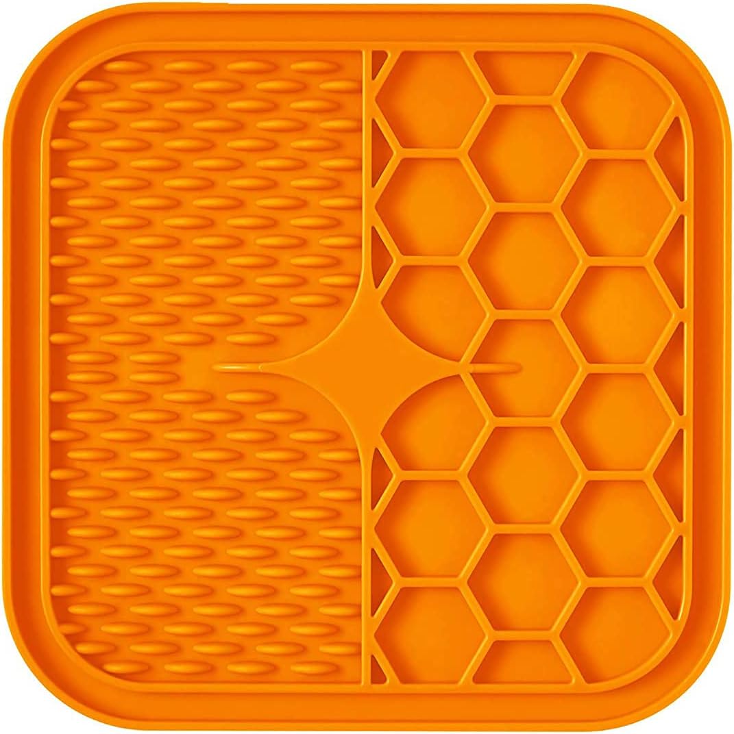 Pet Lick Mat, Dog Washing Distraction Device, Peanut Butter Lick Pad with Strong Suction for Bathing, Grooming and Training