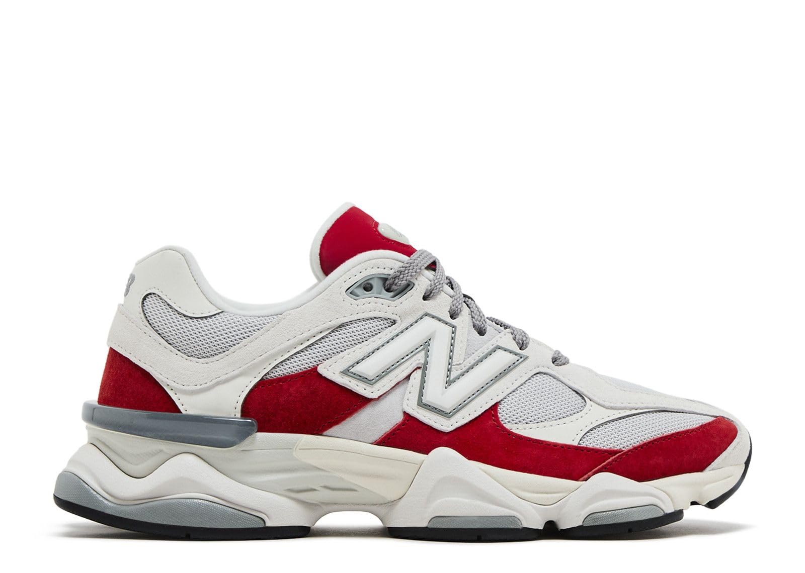 New Balance Men's 9060 Sneakers 9.5 Grey/Reflection/True Red