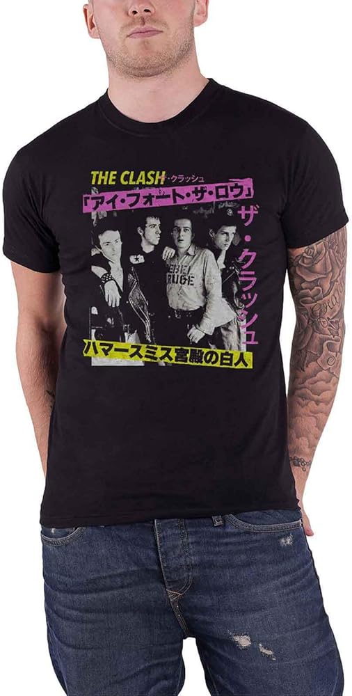 Amazon.com: The Clash T Shirt London Calling Japan Photo Band Logo Amazon.com: The Clash T Shirt London Calling Japan Photo Band Logo