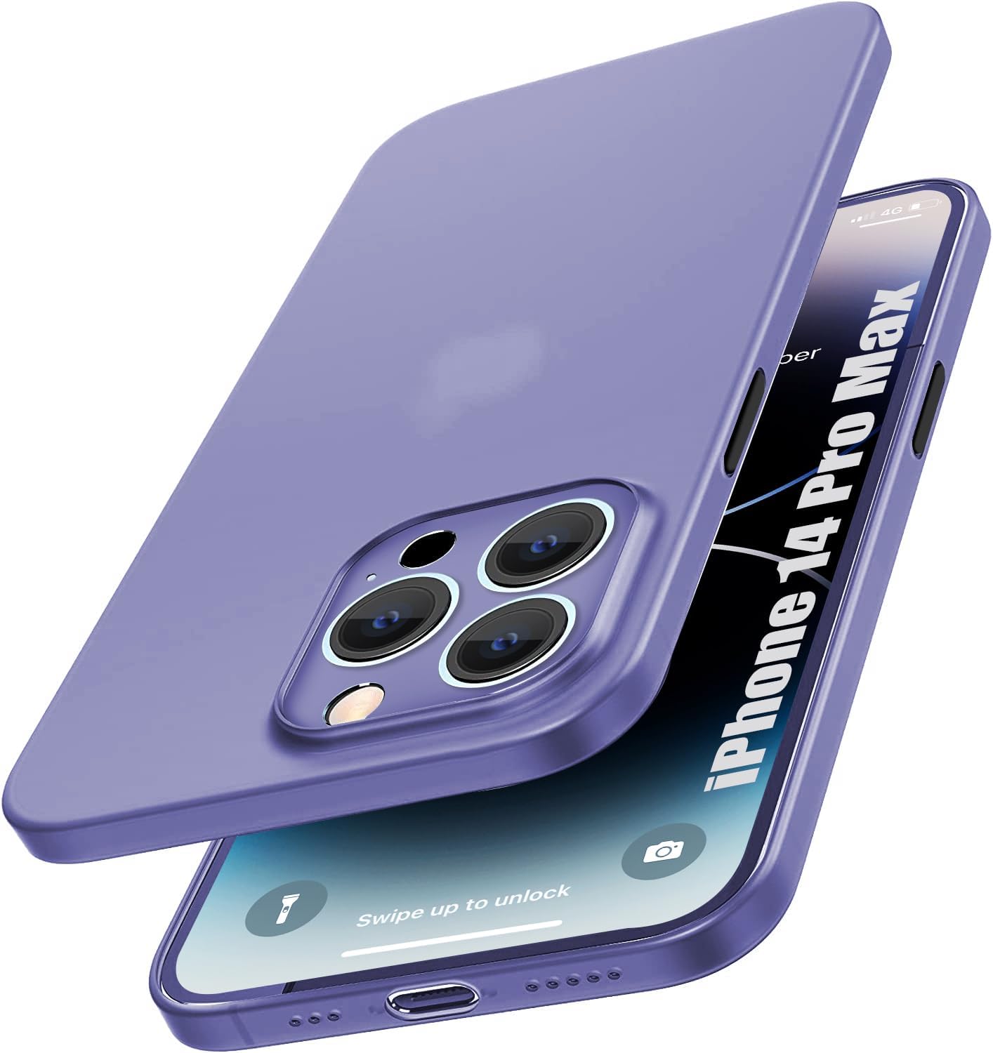 SQUIF Silicone Flexible Soft Ultra Thin Back Case for iPhone 14 Pro Max Cover | Full Camera Protection, Purple (B0CGXJ1YMW) Amazon Price History, Amazon Price Tracker