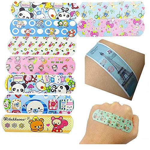 Minibaby Children's Adhesive Bandages for Kids Protection , Cute Lovely Cartoon Print, Band-Aid Asso - //coolthings.us
