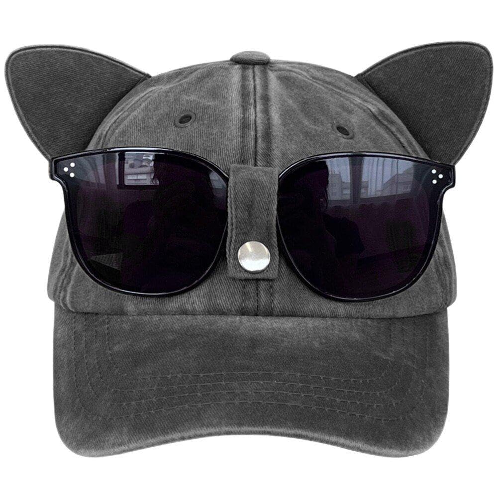 Chapeau d'ombre réglable anti-éblouissement casquette de baseball unisexe avec lunettes