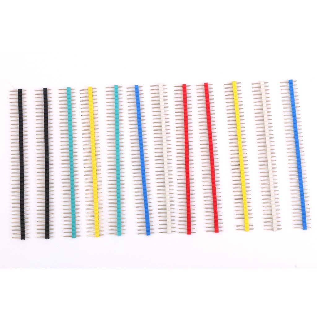 REES52 40-Pin PCB Header Pin Headers, Multicolor, Plastic
