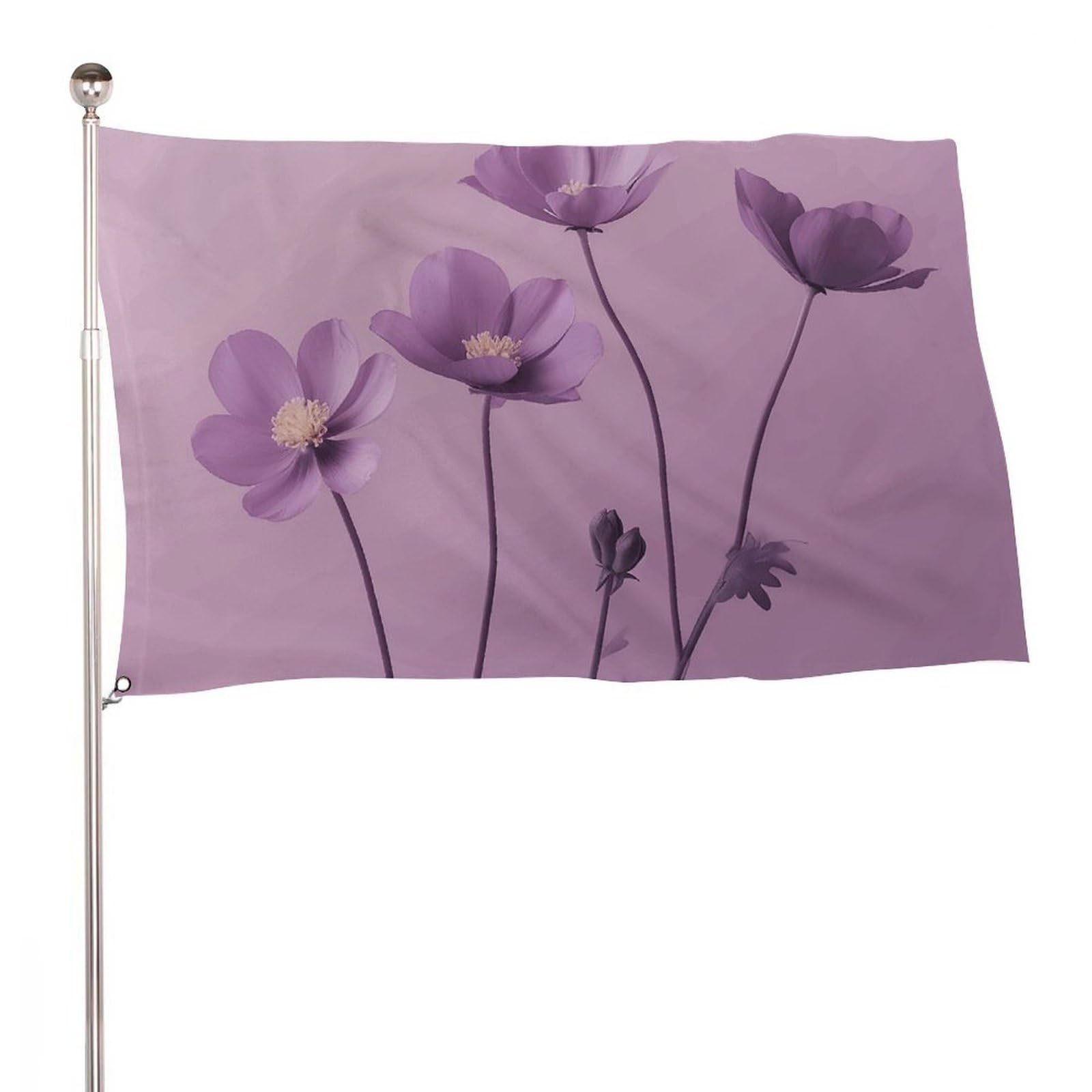Bandera exterior de flores para decorar paredes vacías y salones amplios de forma divertida