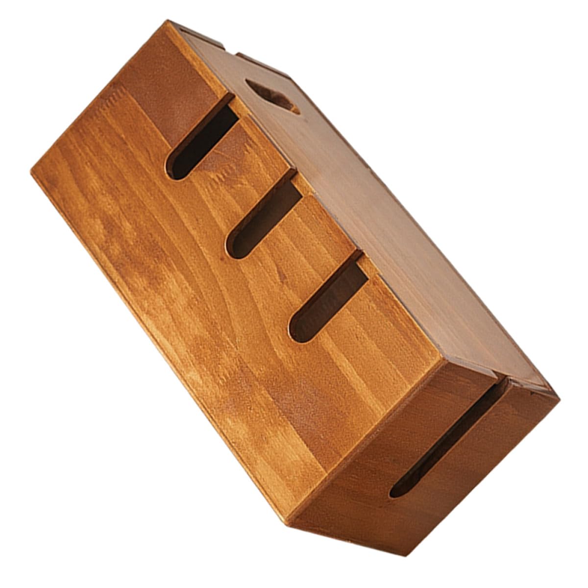 Organizador de Cables de Madera Maciza para Escritorio Caja para Organizar Cables Tapa Multifuncional para Regletas y Enchufes Almacenamiento Ordenado para Oficina y Hogar