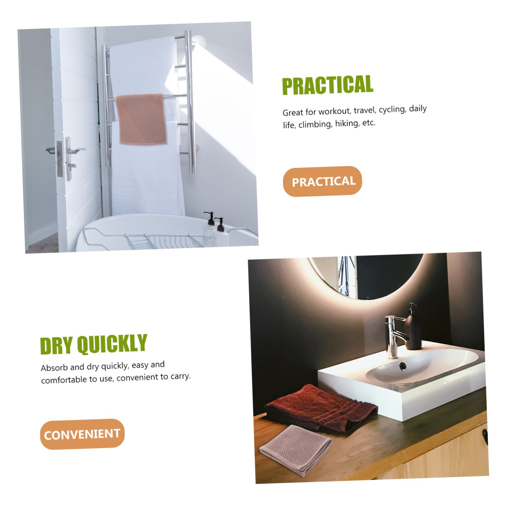 balacoo Outdoor Sports Towel Honeycomb Design Towel Quick Dry Absorbent Washcloth for Home Daily Use and Exercise for Hot Weather and Active Lifestyles