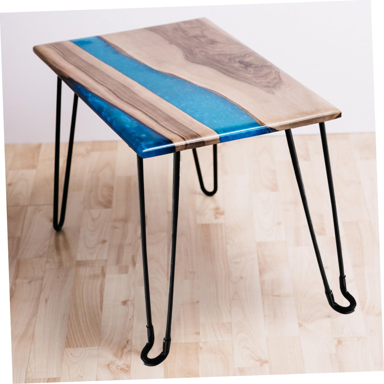Schreibtischbein Klappbar aus Schwarzem Eisen Robust und Multifunktional 4 Stück Klappbare Tischbeine für Couchtisch und Nachttisch Geeignet