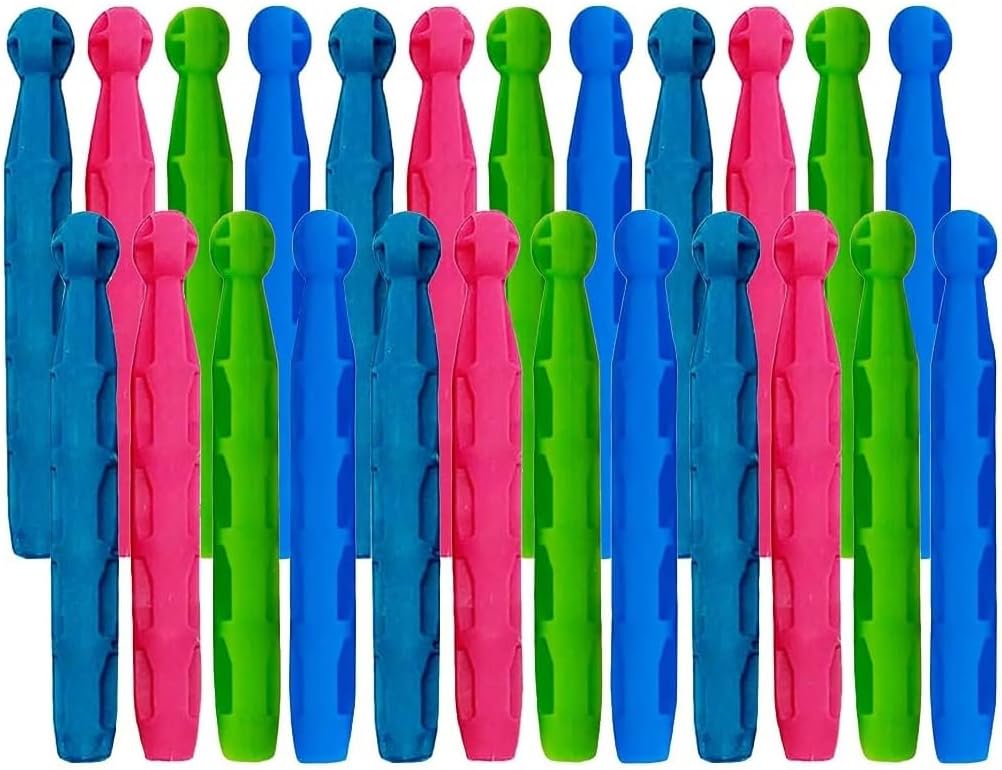 LND Gifts 40 Pack Strong Dolly Pegs Durable Plastic Clothes Pegs for