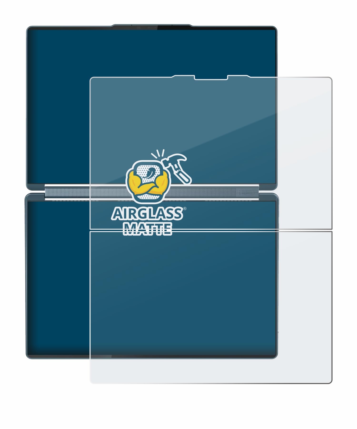 BROTECT Protector Pantalla Mate Cristal para Lenovo Yoga Book 9i Gen 10 Protección Anti-Reflejos