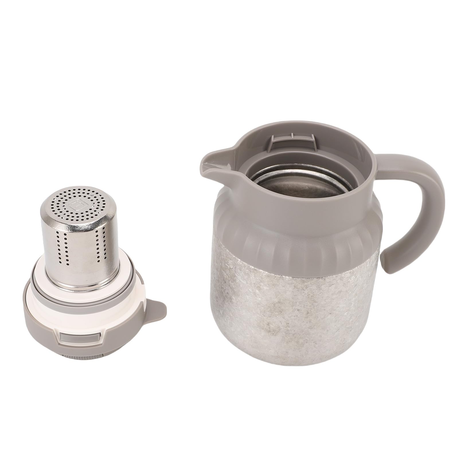 Kadimendium Olla con Infusor de té, Hervidor Térmico Duradero para una Elaboración Eficiente de la Cerveza en Casa, Capacidad de 1100ml