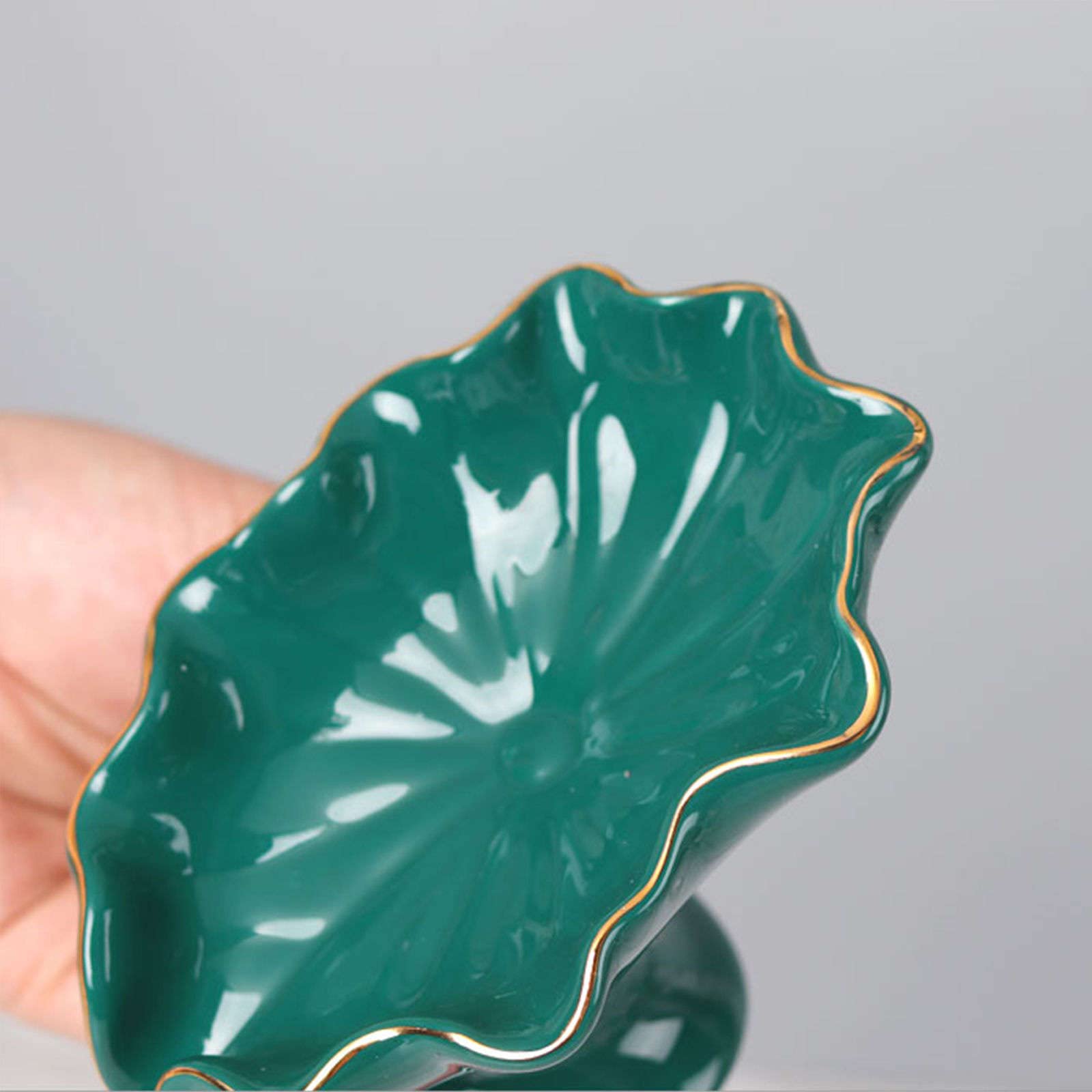 Jabonera, jabonera con tapa, jabonera, jabonera estilo hojas de arce europeas, jaboneras de cerámica for jabón en barra, jabonera de porcelana, bandeja de jabón, for decoración de baño, azul, 5.1 x 3.