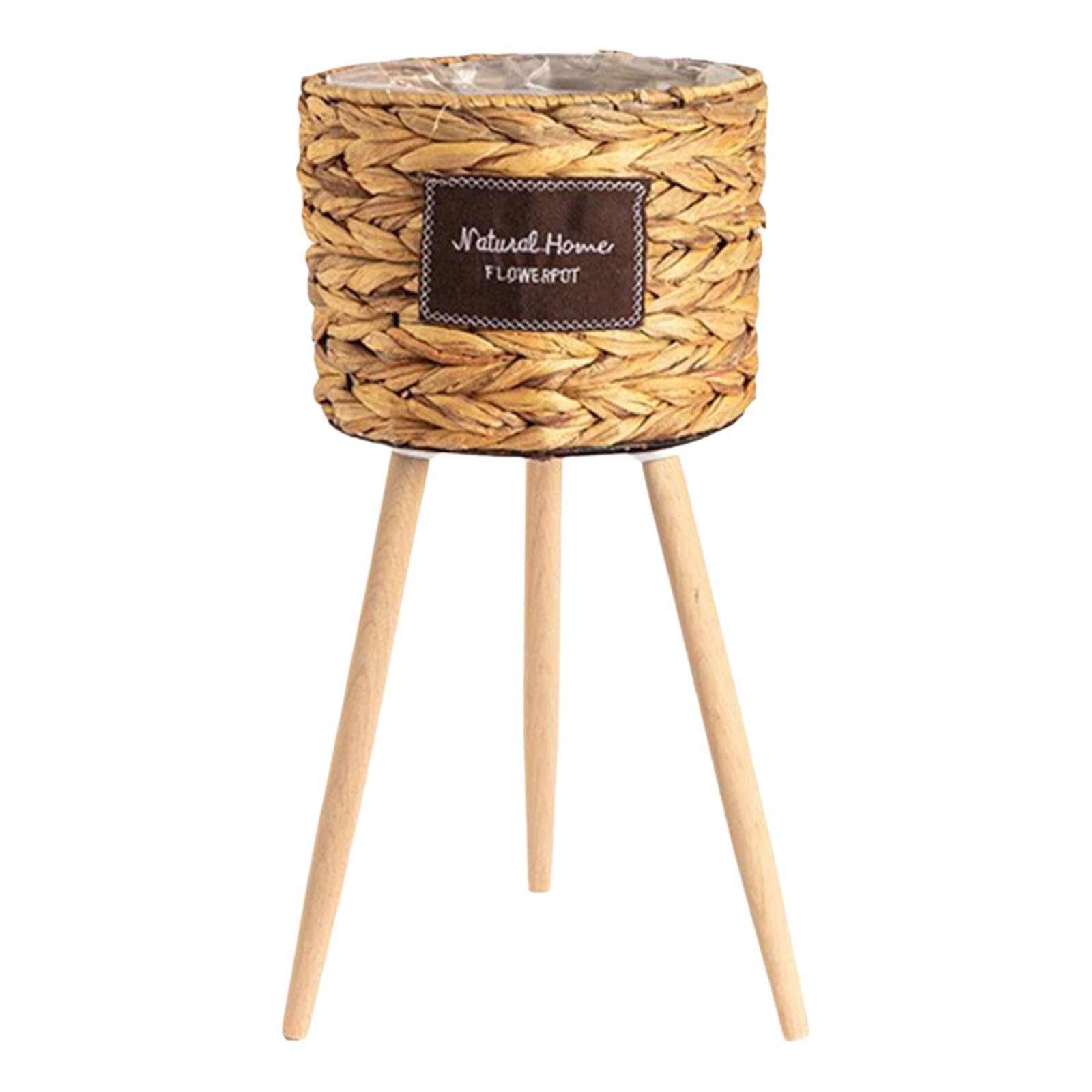 Panier avec des pattes bois décoratives pour surélever les fleurs