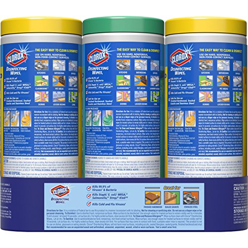 Cloroxpro Disinfecting Antibacterial Wipes Value Pack, Healthcare Cleaning And Industrial Cleaning, Clorox Disinfectant Wipes, Crisp Lemon And Fresh Scent Variety Pack, 35 Count (Pack Of 3) - 30112 #TOP4