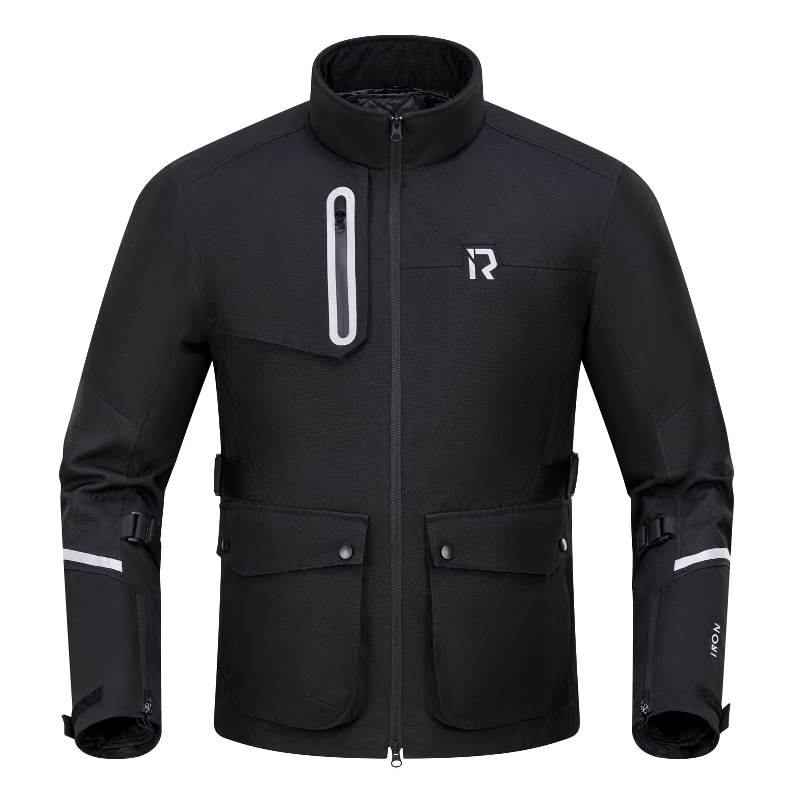 RIDEIRON Motorradjacke Herren mit CE-protektoren,Motorrad jacke Winter Herausnehmbarem Futter zum Schutz vor Kälte und Wind für alle Jahreszeiten
