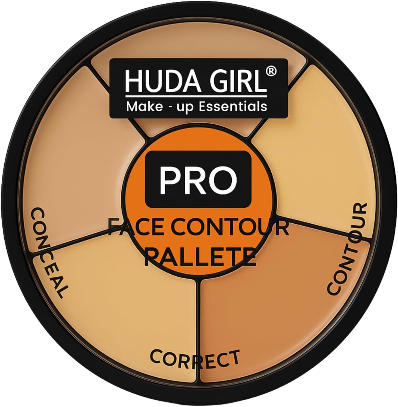 HUDA GIRL Matte 3 In 1 Makeup Palette Warms Concealer For Dark Circles, Blush And Highlighter Palette, Oil Control Pro For Face Makeup, Conceal Correct & Contour For All Skin Types