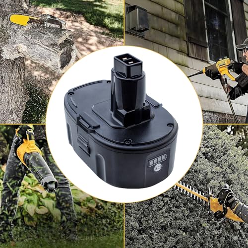 DTK 2Pack 7.0Ah Lithium-Ion Battery Replacement for Dewalt 18V XRP Ni-Cad DC9096 DC9098 DC9099 DE9039 DE9095 DE9096 DE9098 DW9095 DW9096 DW9098 DE9503 DC9182 18V XRP Batteries