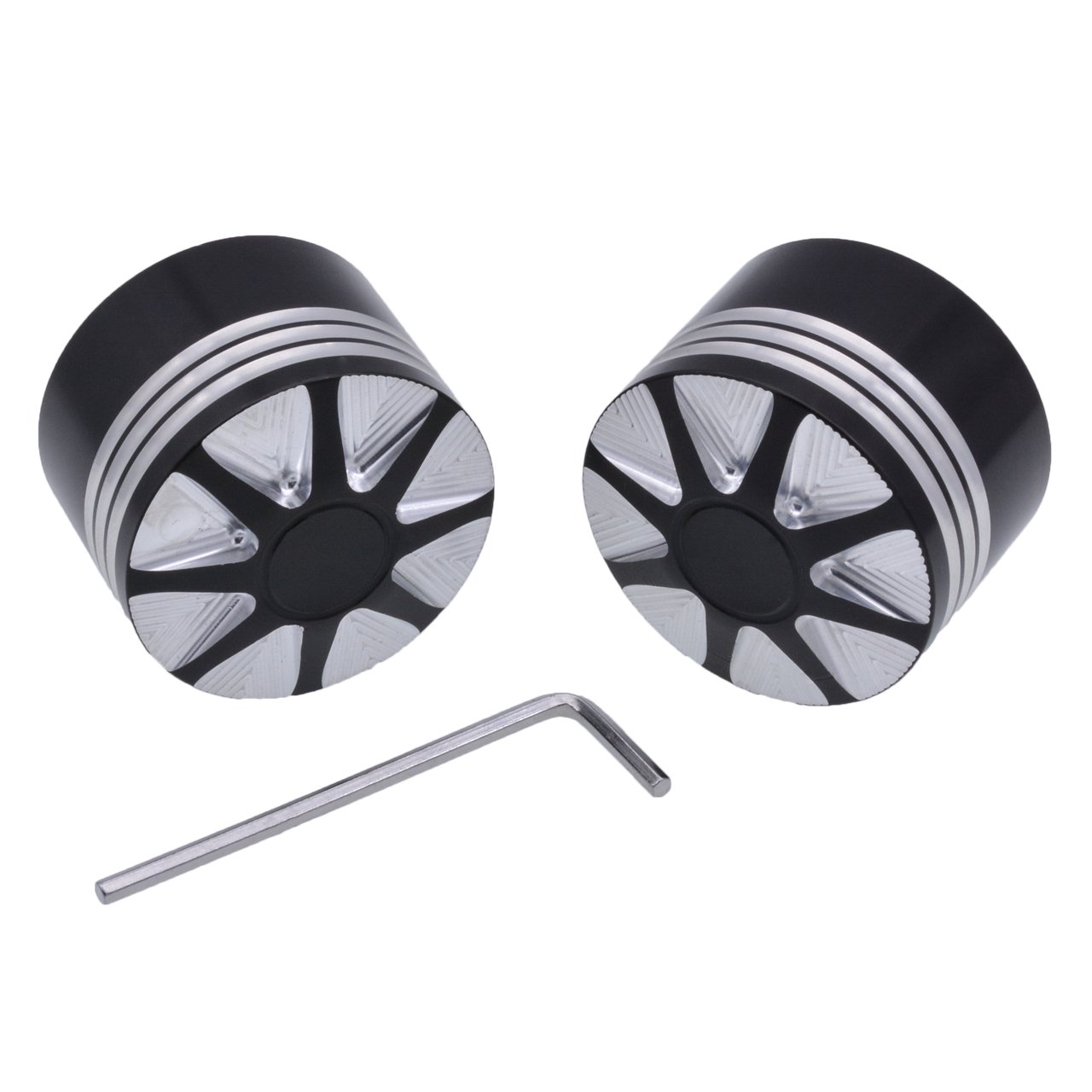 TUINCYN moto asse anteriore copertura tappo dado bullone decorativo kit Hardware per Harley Softail Touring Road King Glide Fltr (1 set)