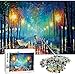 ANDSTON Puzzle 1000 Teile Kinderpuzzle Spiele, | Romantische Regnerische Nacht | 1000 Stück Puzzle für Erwachsene Jugendliche, Intellektuelle Gemälde Puzzlespiel Spielzeug Geschenk für Mädchen Jungen