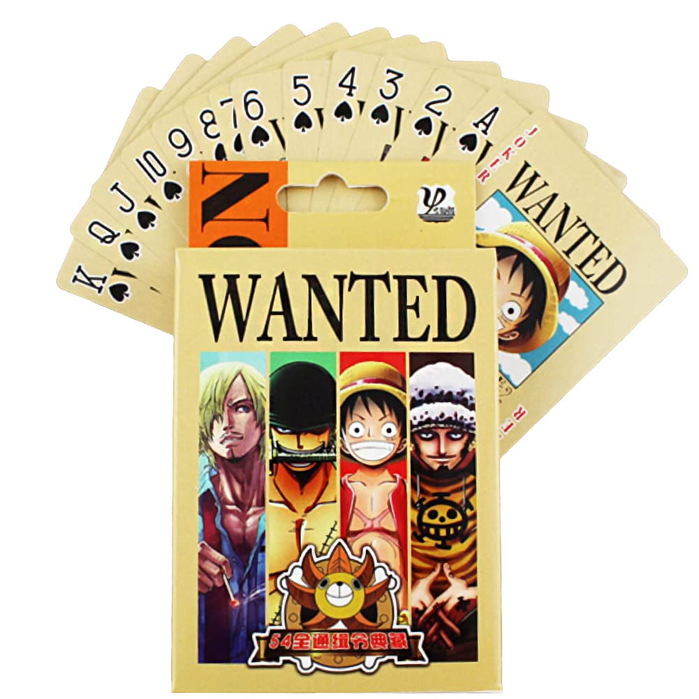 OCDSLYGB Anime Playing Cards,54PCS Anime Playing Cards,Poker Deck 54 Cards,Comics Character Collection Playing Cards Figure Toys for Boy Girl Gifts