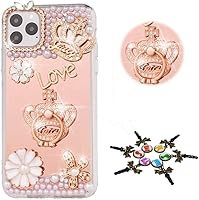 Vista 17 de STENES Sparkle - Funda para teléfono compatible con Samsung Galaxy Z Flip 2 5G - Elegante - Funda 3D hecha a mano para parejas, ciervos, mariposas