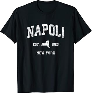 Napoli New York NY Vintage Athletic Sports Design T-Shirt