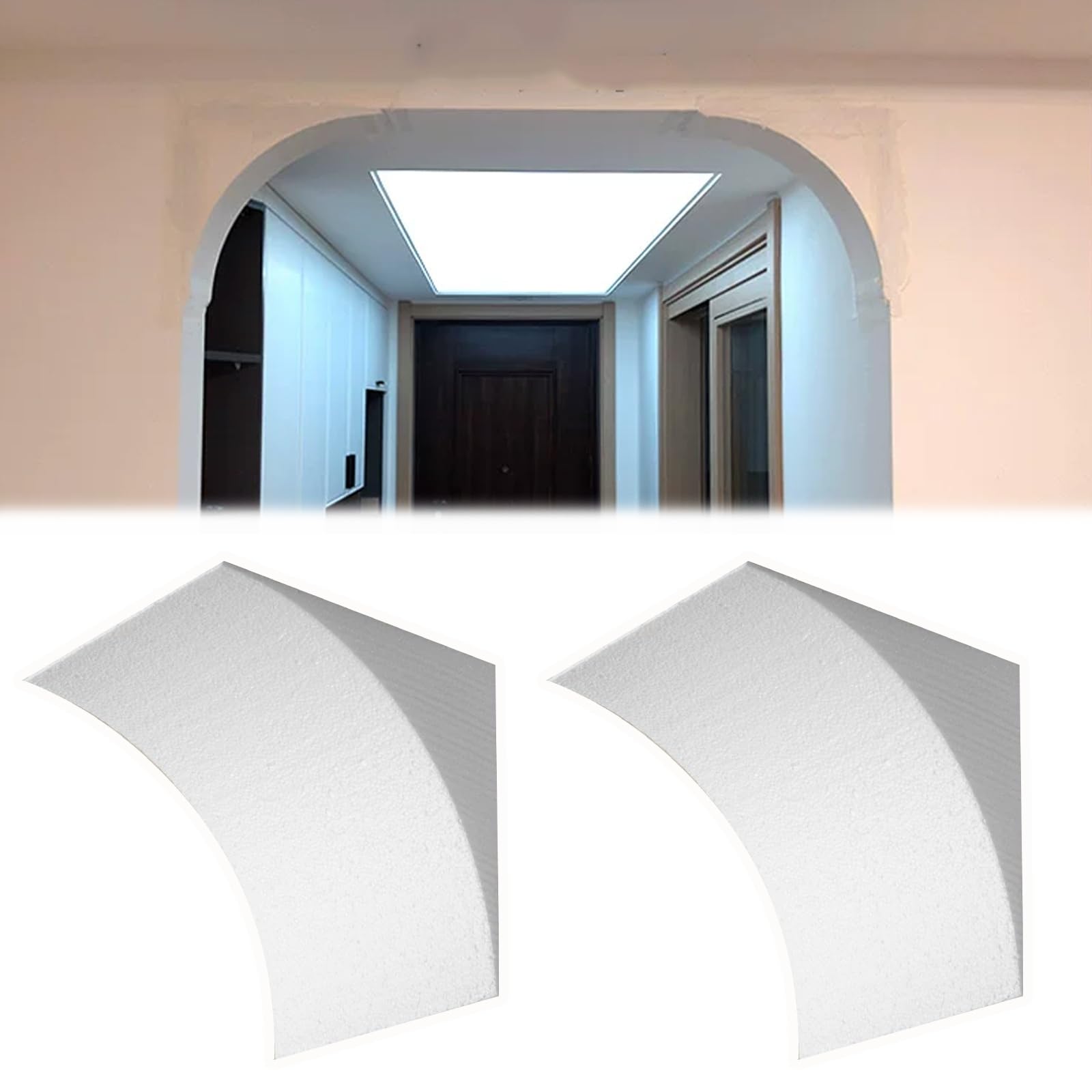 Kit de arco para puerta que elimina esquinas rectas con molduras de espuma EPA personalizables