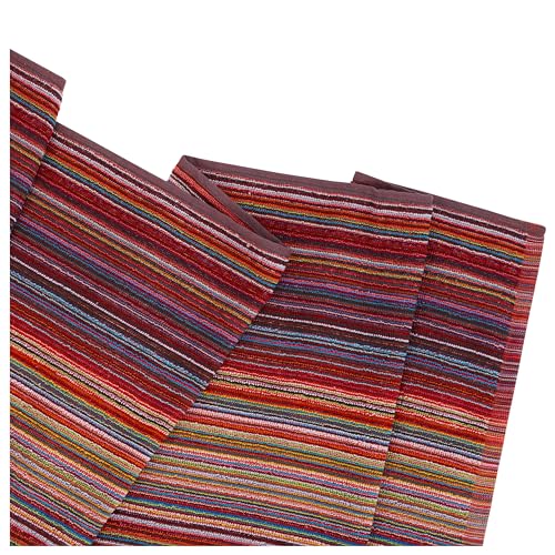 BolBom*S Bath Towel Set 4 Pack,30 x 60 Inches Large 100% Cotton Stripe Bath Towel Soft,Absorbent and Quick Dry Towels for Bathroom, Pool, Beach, Swim and Yoga, Bathroom Towels for Daily Use