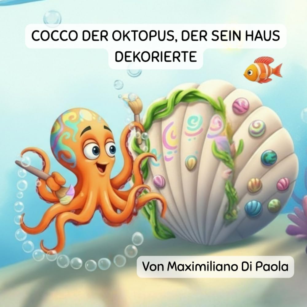 COCCO DER OKTOPUS, DER SEIN HAUS DEKORIERTE: Eine fröhliche Unterwassergeschichte darüber, wie man ein Zuhause richtig gemütlich macht.