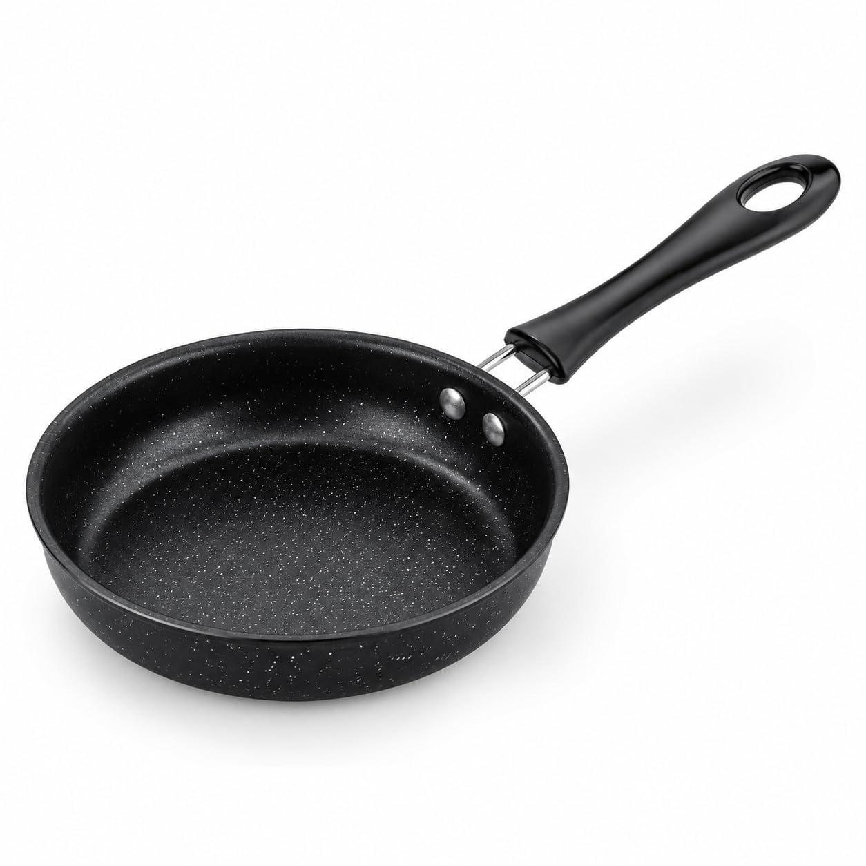 Small Non-Stick Frying PAN,12cm Non Stick Cookware Omelette Portable Kitchen Supplies Home Mini Breakfast Cute Long Handle Frying Pan Anti-Scratch Coating-image-44