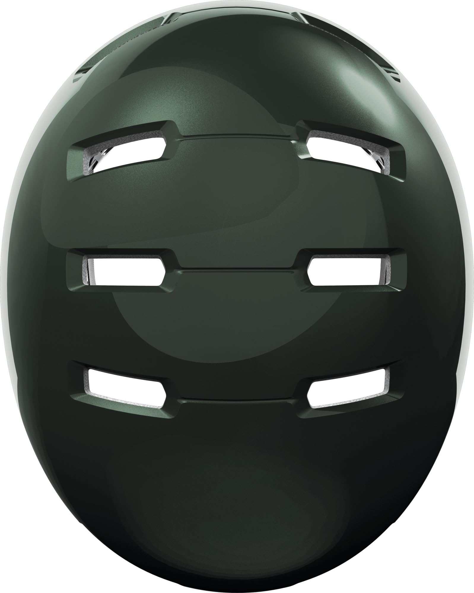 ABUS Skurb Casque Urbain, Vert, Taille M | Casque skate robuste, technologie In-Mold, réglable, place pour tresse, 12 aérations