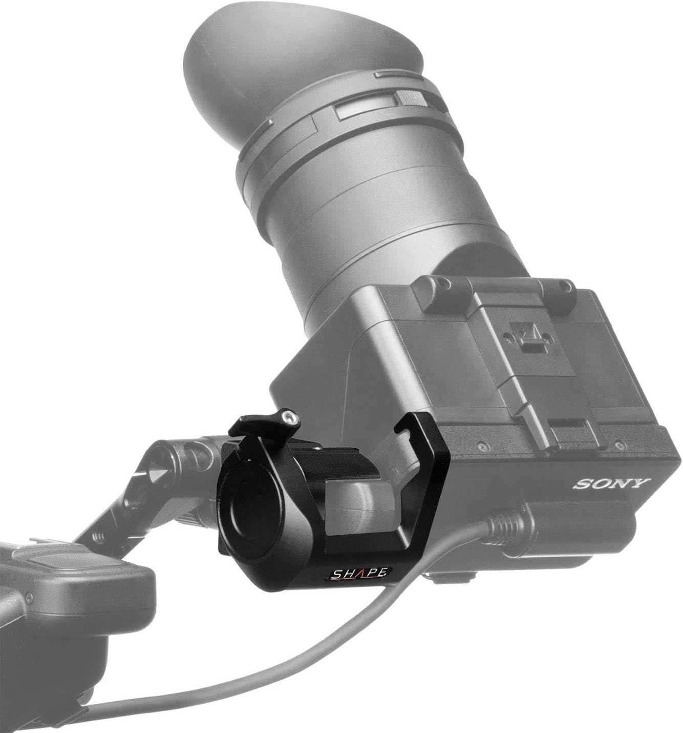 Shape LCD Monitor Loupe Support for Sony FX6 – CNC-Milled Aluminum 15 mm Rod Bloc Mount System for Filmmaking, Videography, Photography & Content Creation