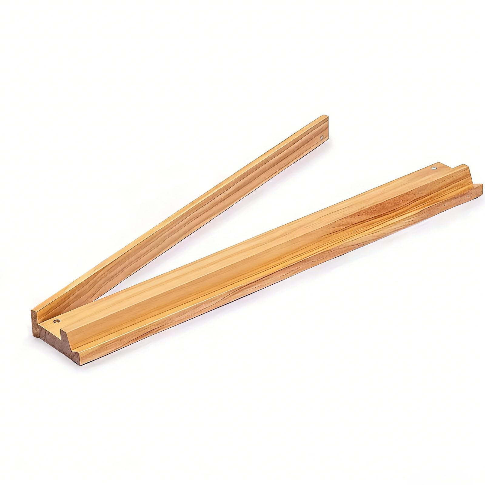 Juego de 4 estantes de madera natural para mahjong con empujador para reuniones familiares, juegos nocturnos y viajes, juego de azulejos de Mahjong, accesorios para juegos en casa