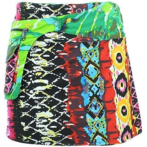 LOUDelephant Reversible Mini Skirt - Snakeskin/Camo Cover