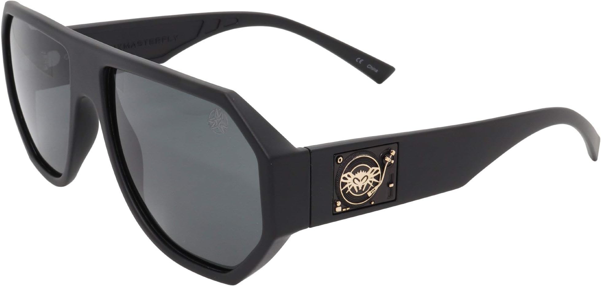 Black FlysMix Master Fly - Mix Master Mike DJ Turntable Celebrity Collaboration Sunglass