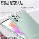 TheGiftKart Ultra-Hybrid Crystal Clear Back Case Cover for Samsung Galaxy A73 5G | Shockproof Design | Hard Back Cover Case for Samsung Galaxy A73 5G (PC & TPU, Transparent) gallery image